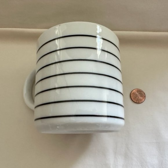 Black and White Stripe Coffee Mug - Picture 8 of 8